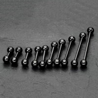 Piercing Stab - Stahl - Schwarz - 1.2mm