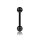 Piercing Stab - Stahl - Schwarz - 1.2mm