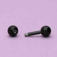 Piercing Stab - Stahl - Schwarz - 1.6mm