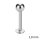 Piercing Labret - Stahl - Silber - 1.0mm