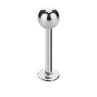 Labret Piercing - Steel - Silver - 1.2mm