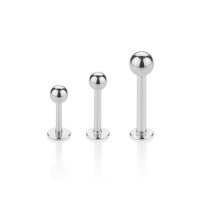 Piercing Labret - Stahl - Silber - 1.2mm