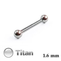 Piercing Stab - Titan - Silber - 1.6mm