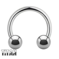 Piercing Hufeisen - Titan - Silber - 1.2mm