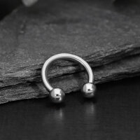 Piercing Hufeisen - Titan - Silber - 1.6mm