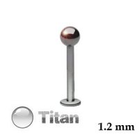 Piercing Labret - Titan - Silber - 1.2mm