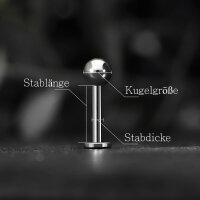 Piercing Labret - Titan - Silber - 1.6mm