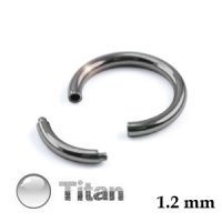 Piercing Segmentring - Titan - Silber - 1.2mm