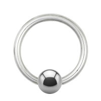 Piercing Klemmring - Titan - Silber - 1.0mm