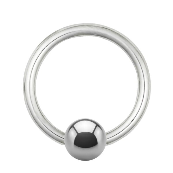 Piercing Klemmring - Titan - Silber - 1.6mm