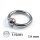 Piercing Klemmring - Titan - Silber - 1.6mm