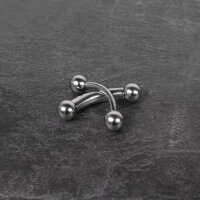 Piercing Banane - Stahl - Silber - 2.0mm bis 6.0mm