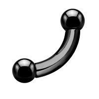 Piercing Bananabell - Steel - Black - 2.0mm to 6.0mm