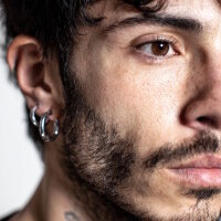 2.0mm bis 6.0mm Piercing Segmentring in Silber