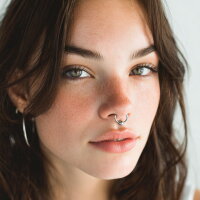 1.6mm Piercing Klemmring in Silber