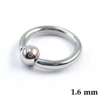 Piercing Klemmring - Stahl - Silber - 1.6mm