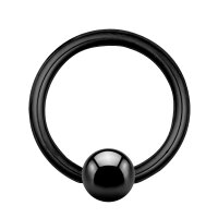 Ball Closure Ring - Steel - Black - 1.6mm