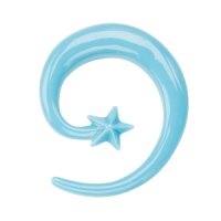 Spiral Taper - Acrylic - Blue - Star