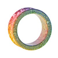 Flesh Tunnel - Kunststoff - Marmor - Regenbogen
