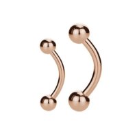 Piercing Banane - Stahl - Rosegold