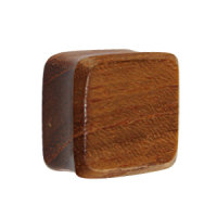 Holz Plug - Viereck - Teakholz