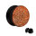 Ohr Plug - Glitter - Orange-Rot 12 mm