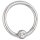 Segmentring Piercing - Clicker - Segmentklicker - Kristall