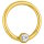 Segmentring Piercing - Clicker - Segmentklicker - Kristall